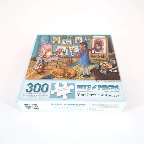 Bits and Pieces 300 Large Piece "The Artist" by Brooke Faulder Jigsaw Puzzle GUC - Picture 5 of 13
